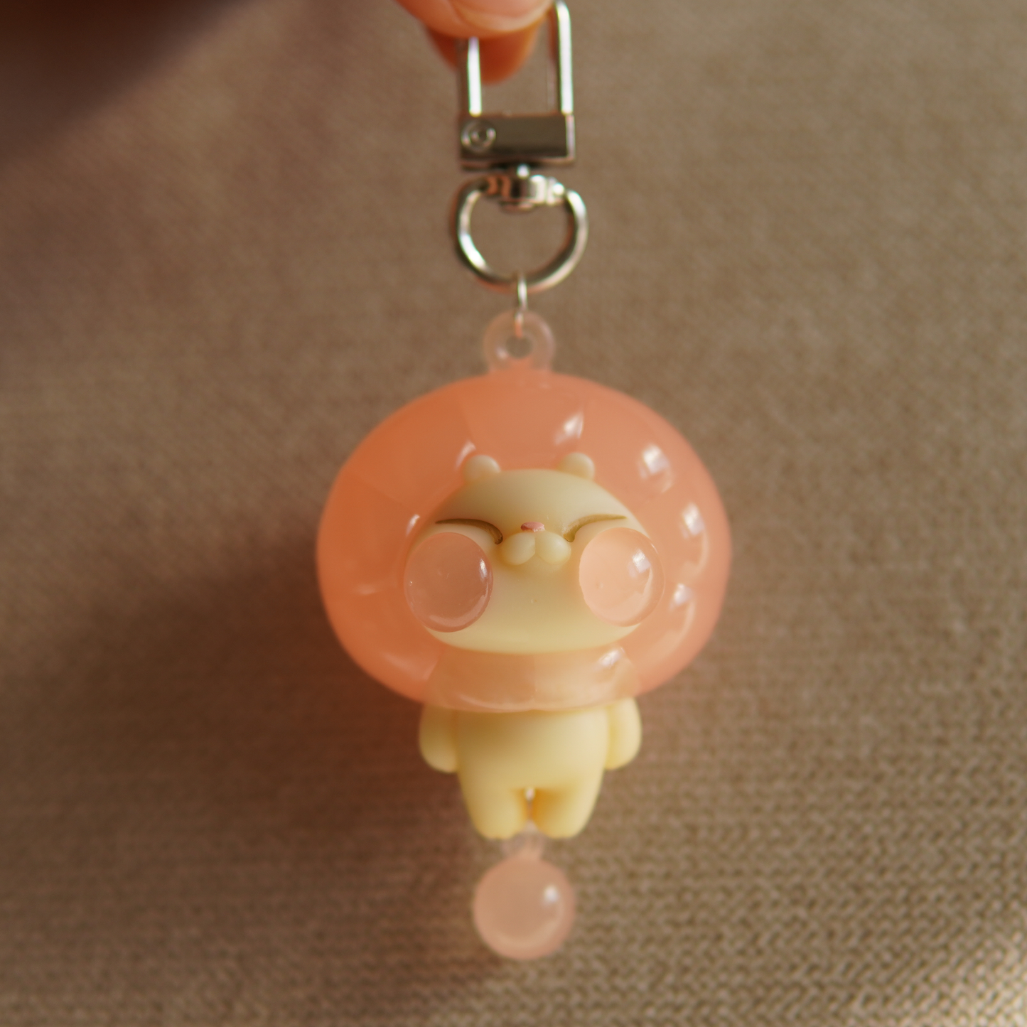 Jelly Lion Keychain | Peach