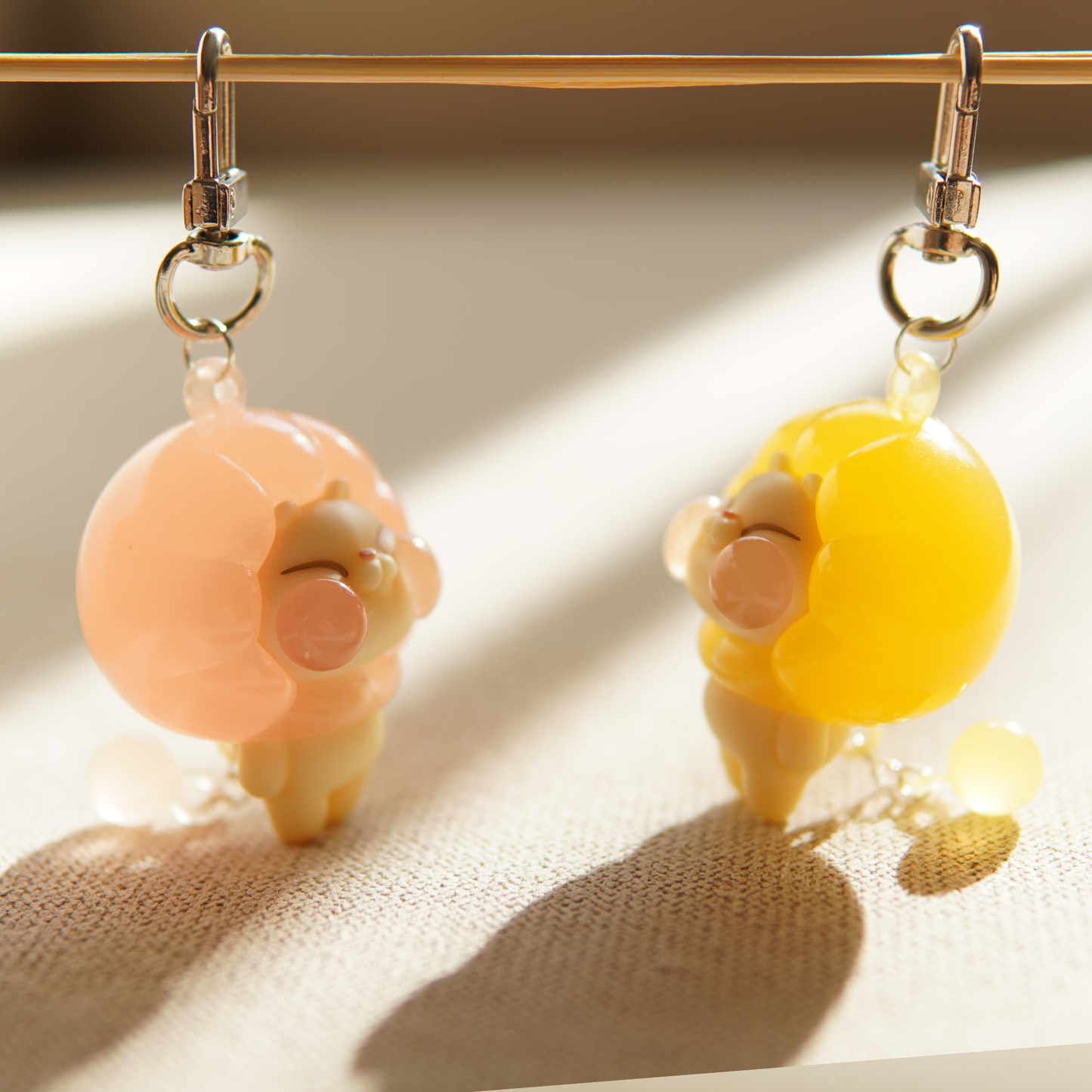 Jelly Lion Keychain | Peach