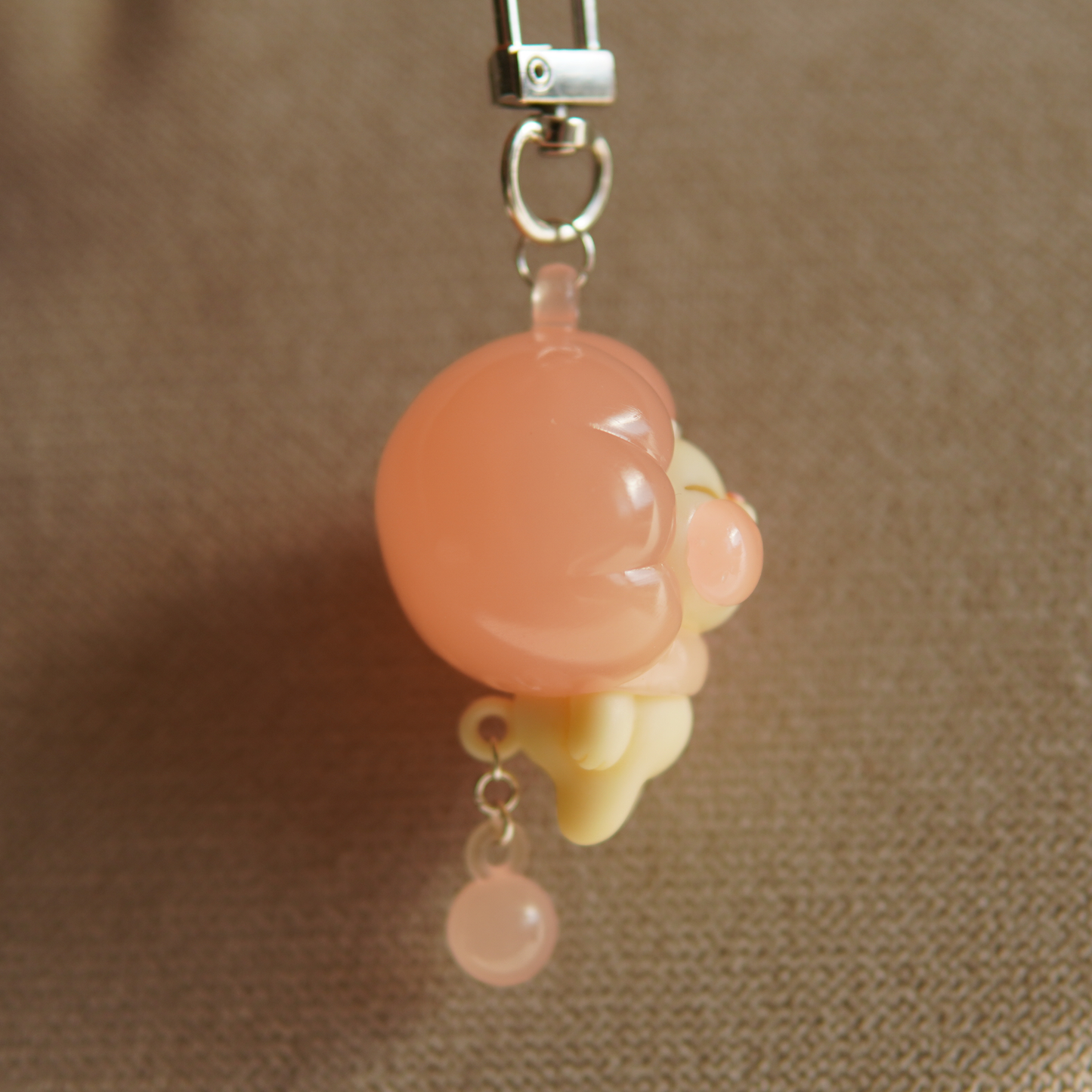 Jelly Lion Keychain | Peach