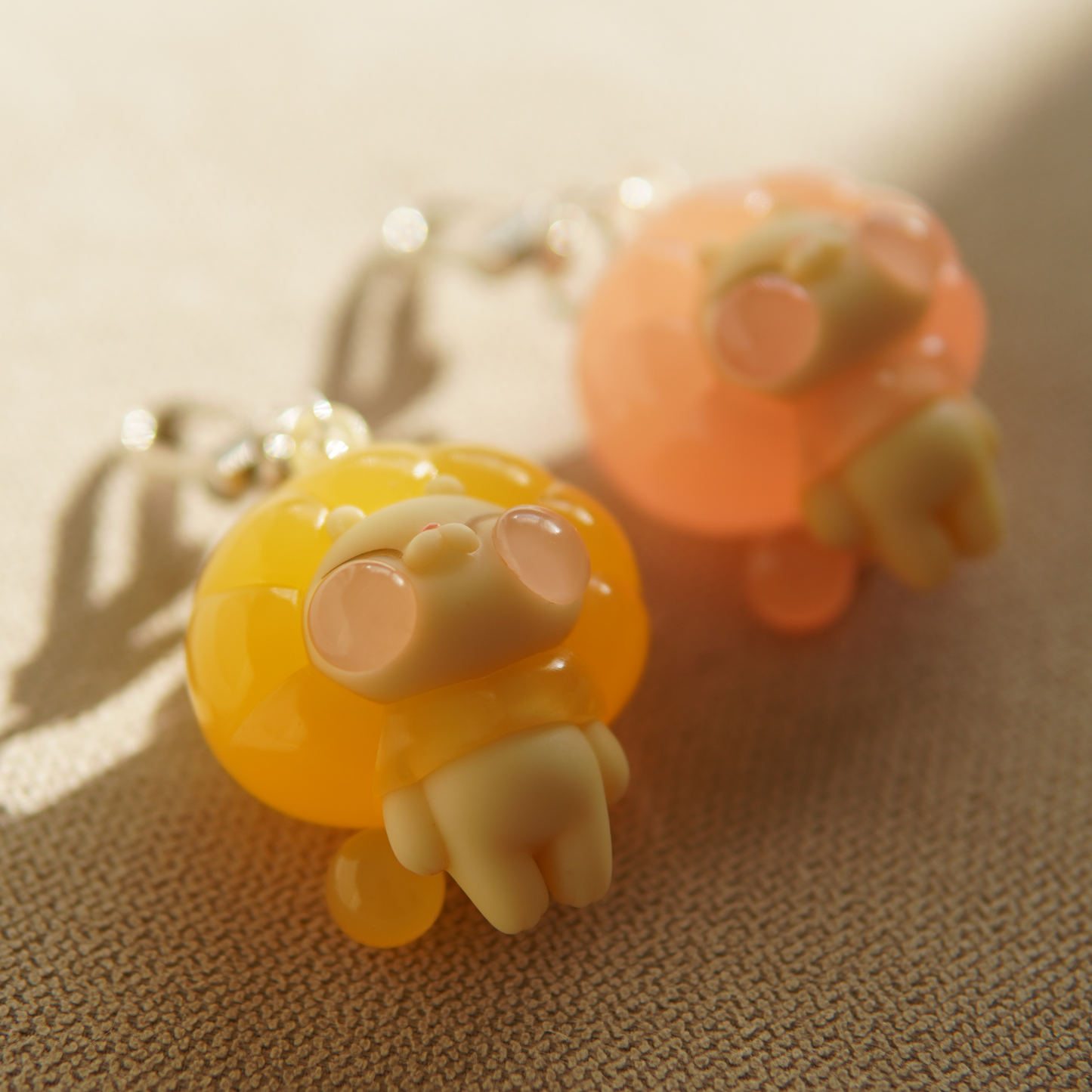 Jelly Lion Keychain | Peach