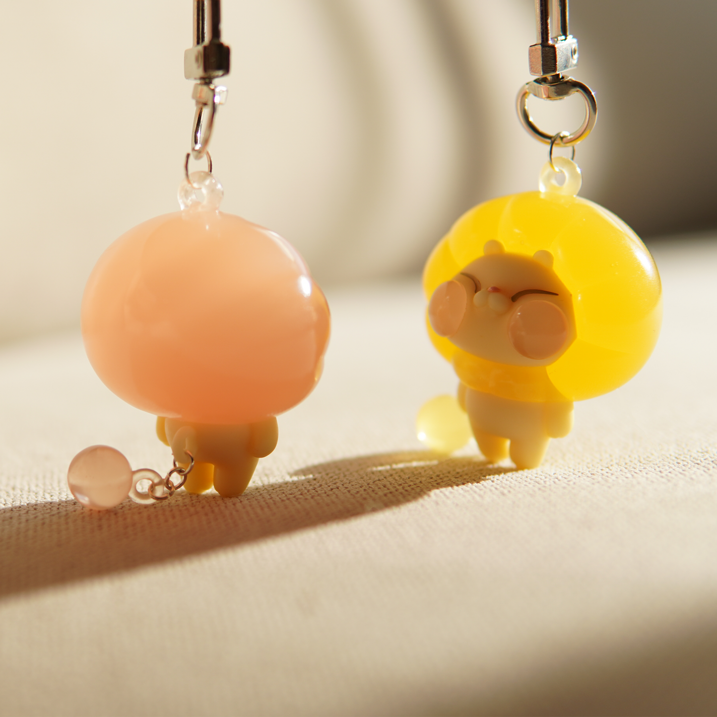 Jelly Lion Keychain | Peach